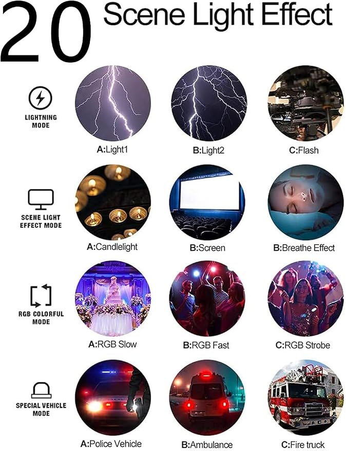 ULANZI VL120 RGB Video Light, Pocket LED On-Camera Video Lights, Built-in
