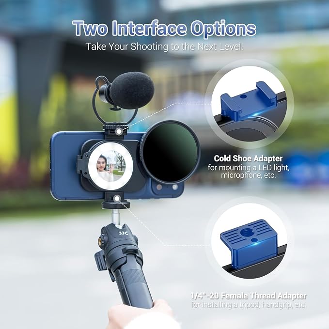 Upgraded 67mm CPL Filter for iPhone 17, Lens Filter Adapter Pouch Set for