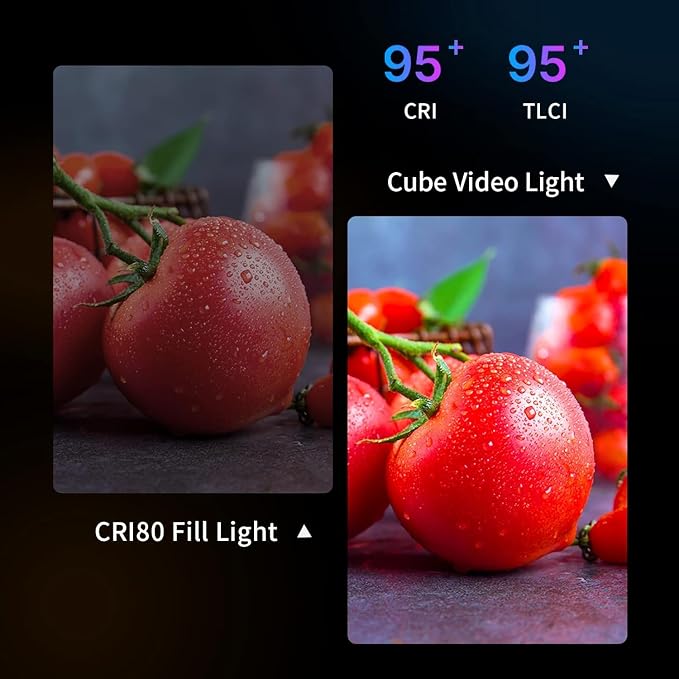 ULANZI VL49 Pro RGB Video Light, Mini Rechargeable LED Camera 360° Full Color