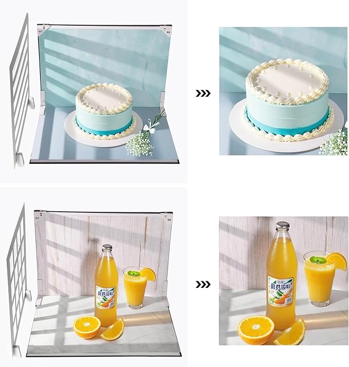 Photo Backdrop Board for Product Photography, 16.5x11.7 Inch Food Photography
