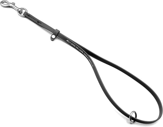 Jelly Pet Grooming Loops 3/8'' x 18'' W/Ring (Black) | Made in The USA