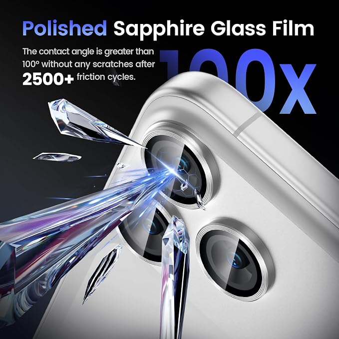 Tensea for iPhone 17 Pro Camera Lens Protector, Metal Aluminum Alloy Tempered