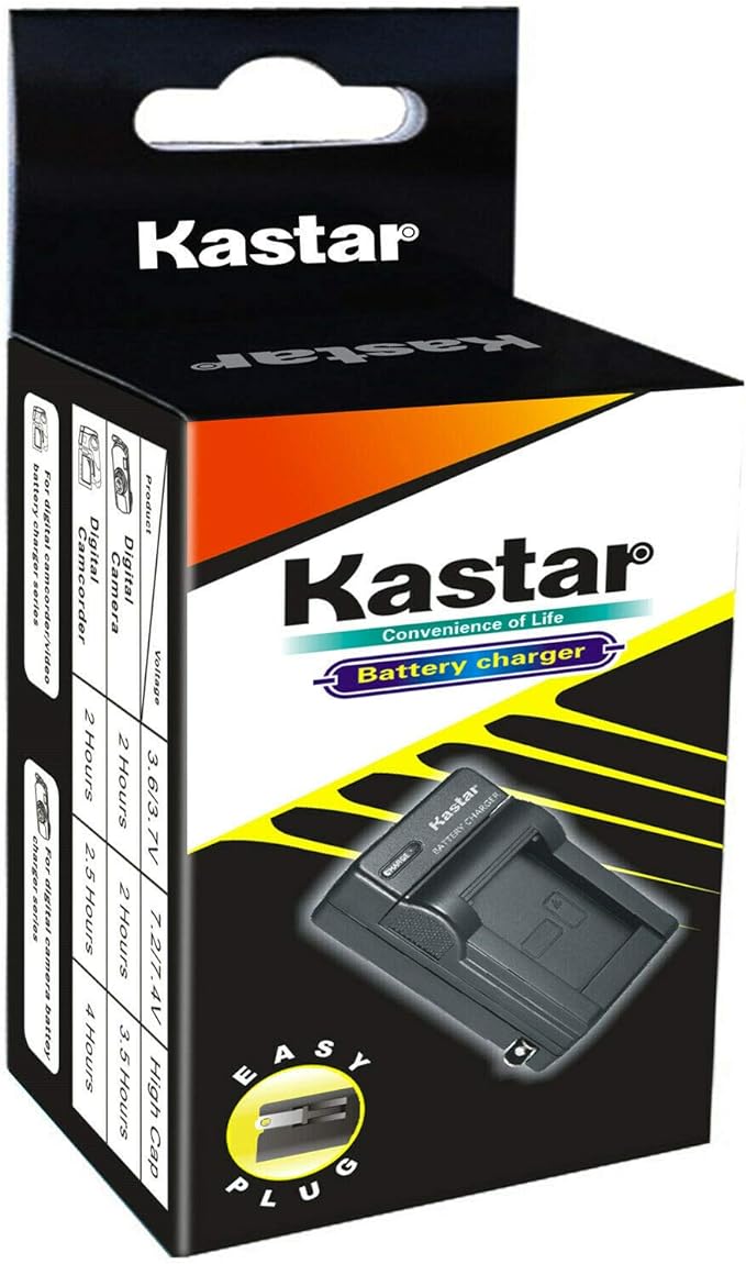 Kastar 3-Pack Battery and AC Wall Charger Replacement