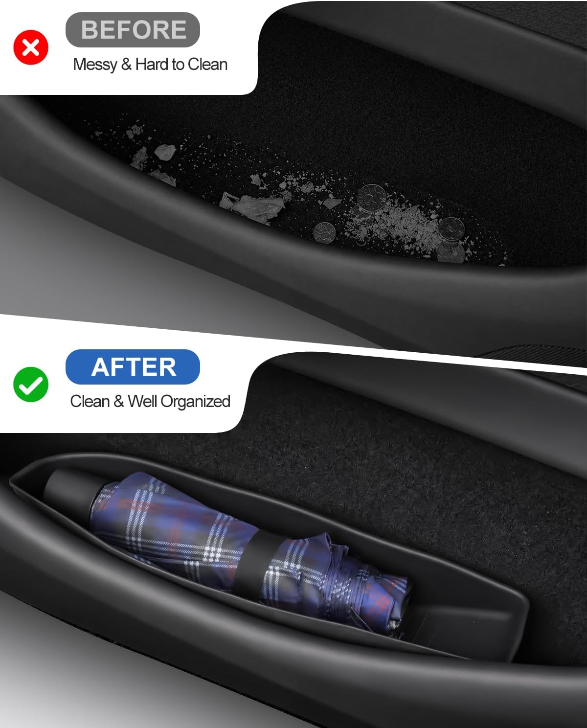 Xprite Door Side Storage Box for Tesla Model 3 Highland 2024 2025 2026