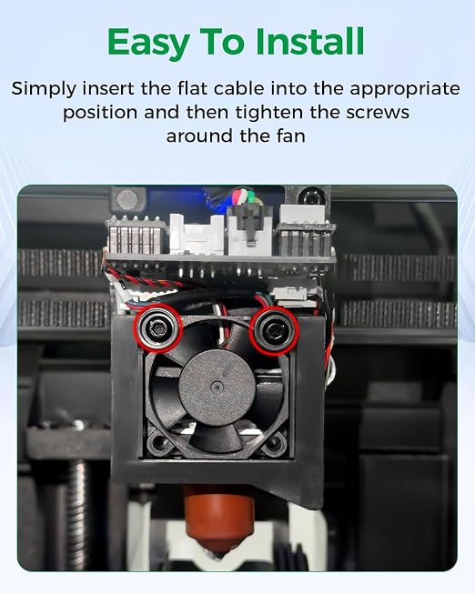 Creality Official K2 SE Heat Break Fan, Axial Fan 3010, 24V Throat Cooling Fan