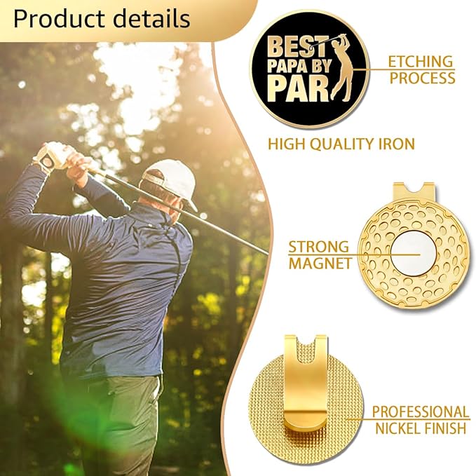 I Love Golf So Much Ball Marker with Magnetic Hat Clip, Funny Golf Accessories Gifts for Men Women, Novelty Birthday Gifts for Men Women Golfer Fan