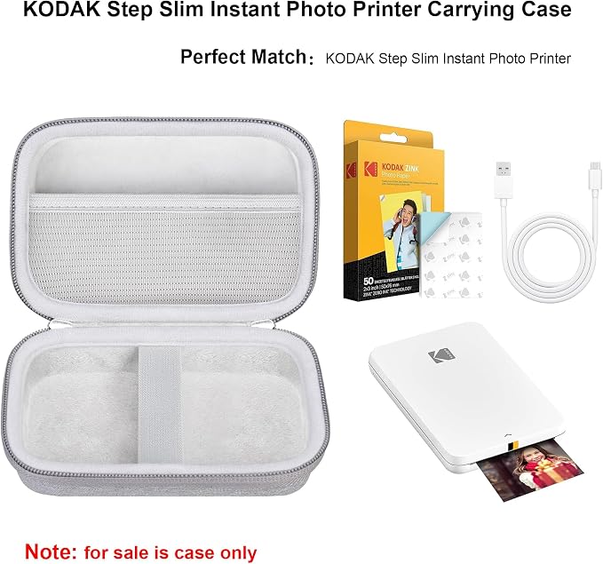 Elonbo Carrying Case for KODAK Step Instant Smartphone Photo Printer, Portable