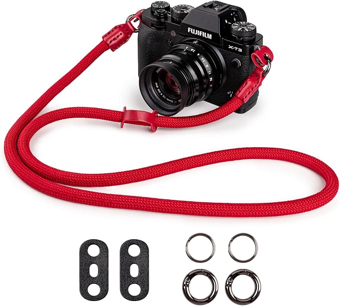 VOVMOEYA Nylon Braided Camera Rope Strap, Camera Neck Shoulder Strap