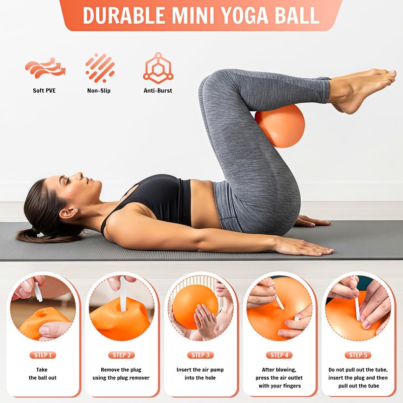 UZTUGG Pilates Equipment Kit at Home for Women, 4-in-1 Workout Essential Set with Pilates Ring, Fabric Resistance Bands, Figure 8 Resistance Band, Pilates Ball–Full Body Toning, Yoga & Stretching