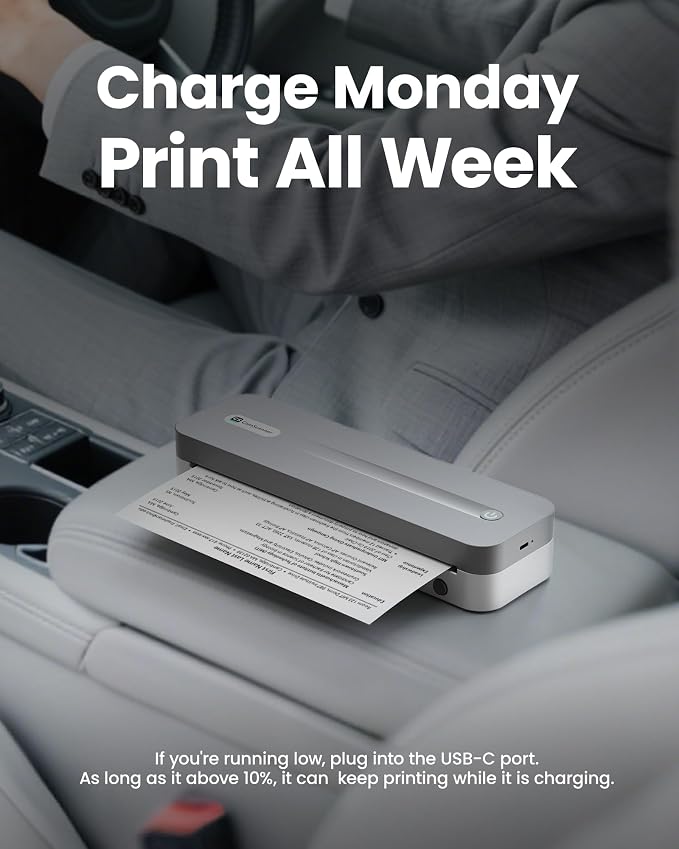 P1 Pro Portable Inkless Printer, 300 DPI Wireless Thermal Printing