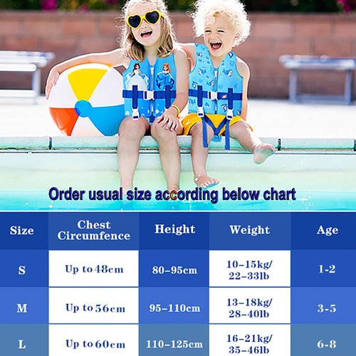 DOOHALO Toddler Swim Vest - Kids Swimming Training Vest for Ages 1-8, 20-46 lbs | Safe & Comfortable