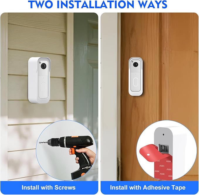 New No Drill Mount for Blink Video Doorbell Camera, Adhesive Blink Doorbell