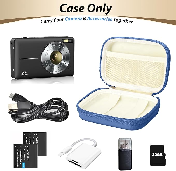 Digital Camera Case for CAMKORY, KODAK PIXPRO FZ45/FZ55, Canon IXUS 285 HS
