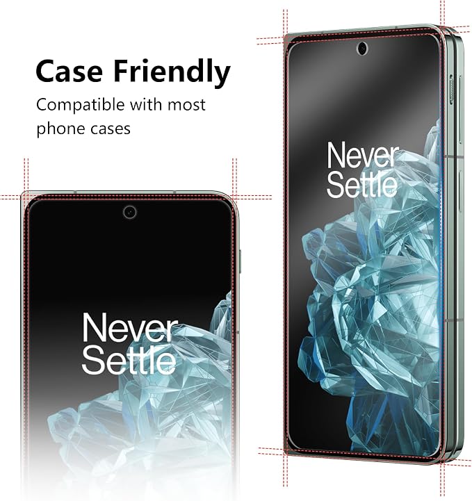 V-PORYADKU 2 Pack for OnePlus Open Screen Protector + 2 Pack Camera Lens