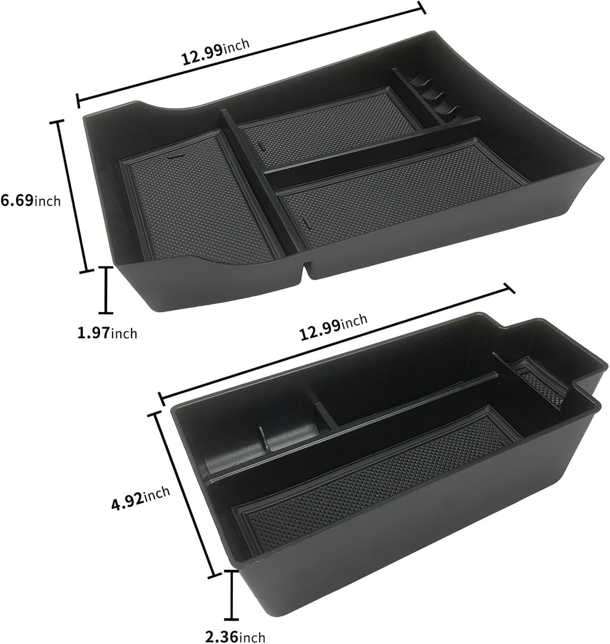 Zxiaochun 2PCS Center Console Organizer for 2021-2026 Rogue S/SV/Rock Creek