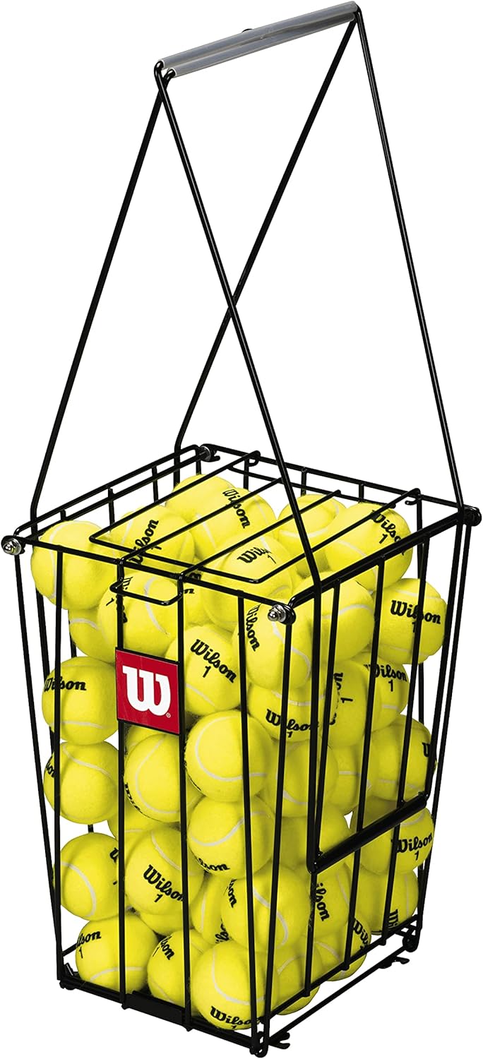 Wilson Tennis Ball Pick-Up Basket - Holds Up to 75 Balls | Unisex Adult Design