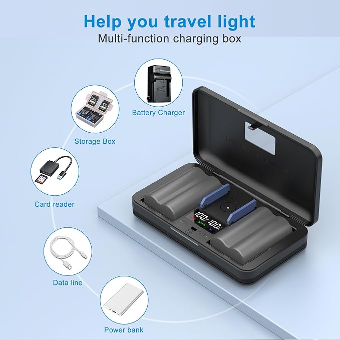 BP511 Camera Battery Multifunctional Charger Set Compatible