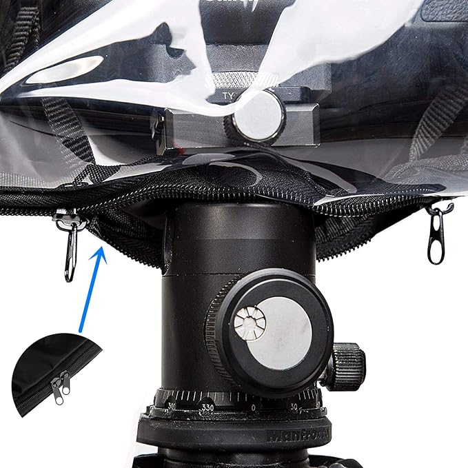 Waterproof Camera Rain Cover Soft Black Camera Rain Lens Covers | Professional