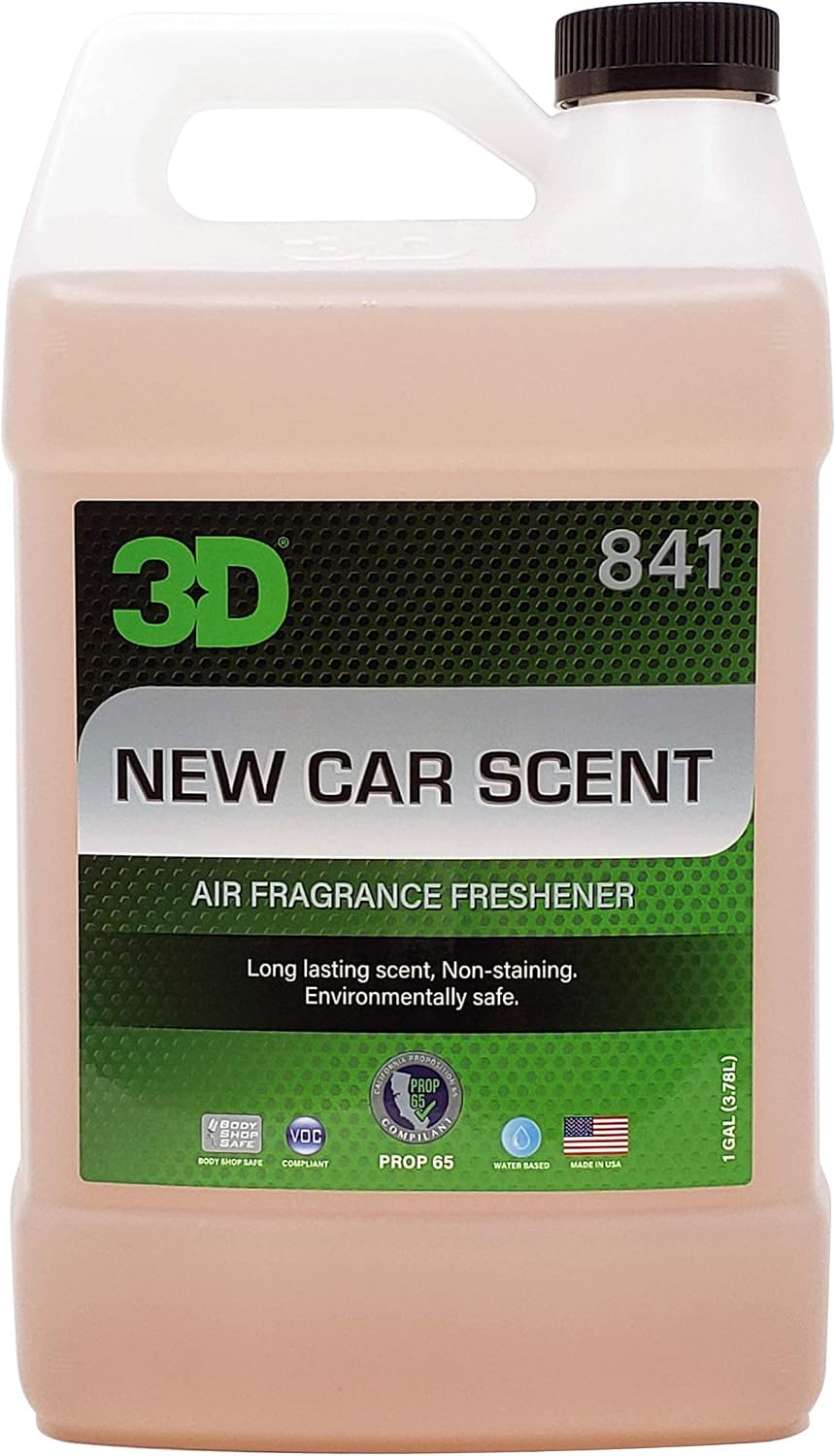 3D Water Based Odor Eliminator | Made in USA | All Natural | No Harmful Chemicals |Air Freshener (New Car Scent)