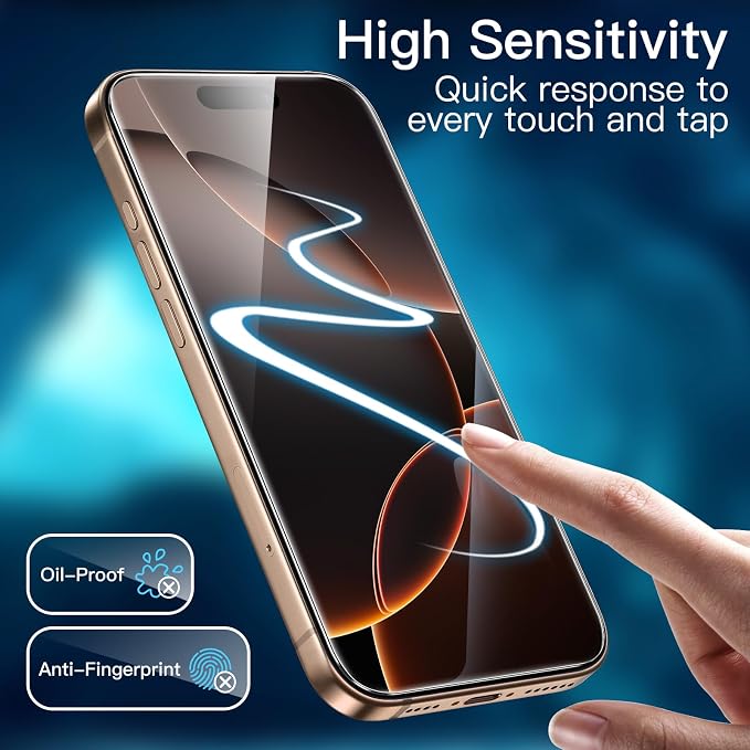 JETech Screen Protector for iPhone 16 Pro Max 6.9-Inch