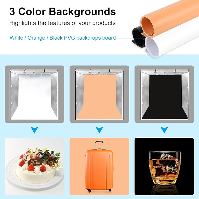 Light Box Photography, PULUZ 31'' Portable Photo Studio Light Box