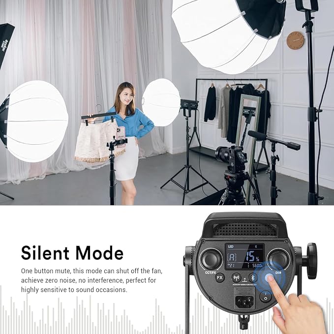 Godox SL150III 160W LED Video Light, 600Lux SL150W LED Continuous Light