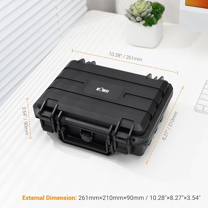 KIWIFOTOS Waterproof Hard Case for DJI Osmo Pocket 4 3 Creator/Power Expansion