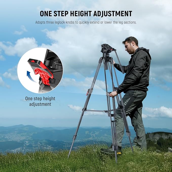 NEEWER 76" Video Camera Tripod