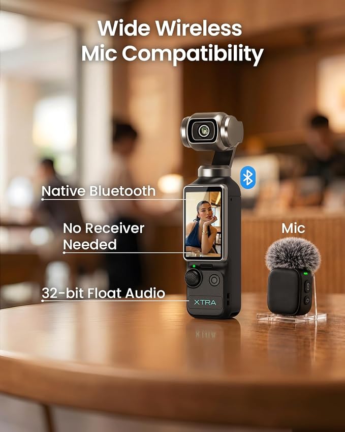 Xtra Muse with 128GB microSD, Vlogging Camera with 1'' CMOS & 4K/120fps Videos
