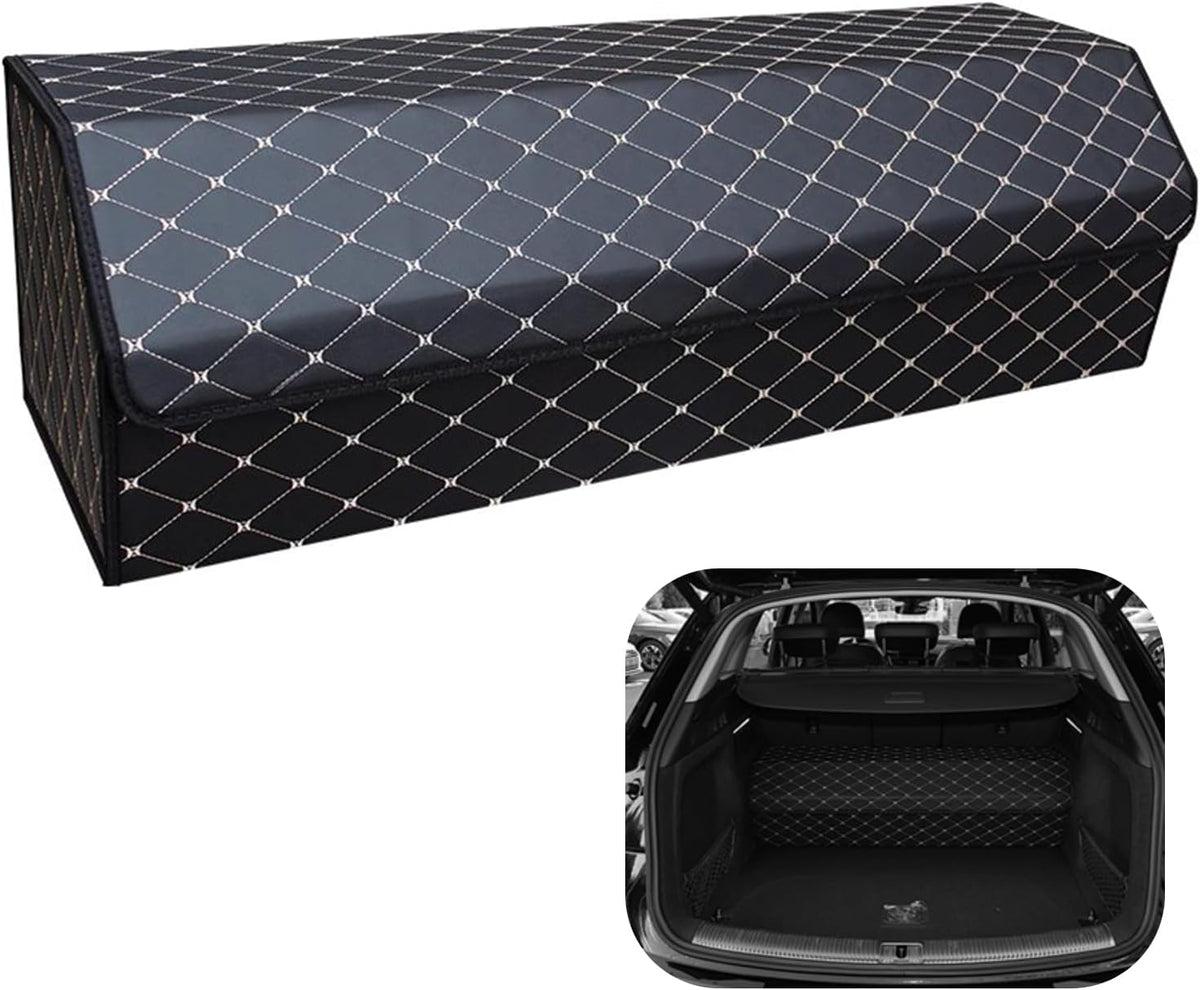 Car Trunk Organizer for Buick Enclave - Custom Fit,4-Layer Cover,Leather,Large Space Outdoor Trunk Organizer,All-Season Use for Buick Enclave 2025