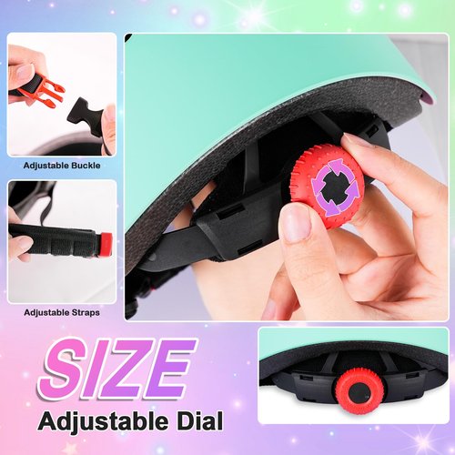Kids Bike Helmet for 3-5-8-14+ Age Girls and Boys, Kids Helmet with Knee Pads Elbow Pads Wrist Guards,Ventilation Multi-Sport Scooter Rollerblading Skateboarding Cycling
