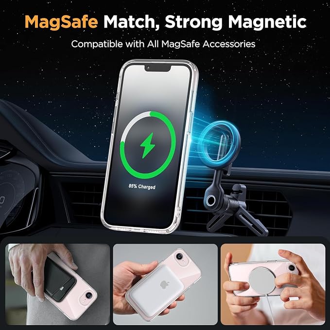 for iPhone 17e Case Clear, Magnetic iPhone 17e/16e Case