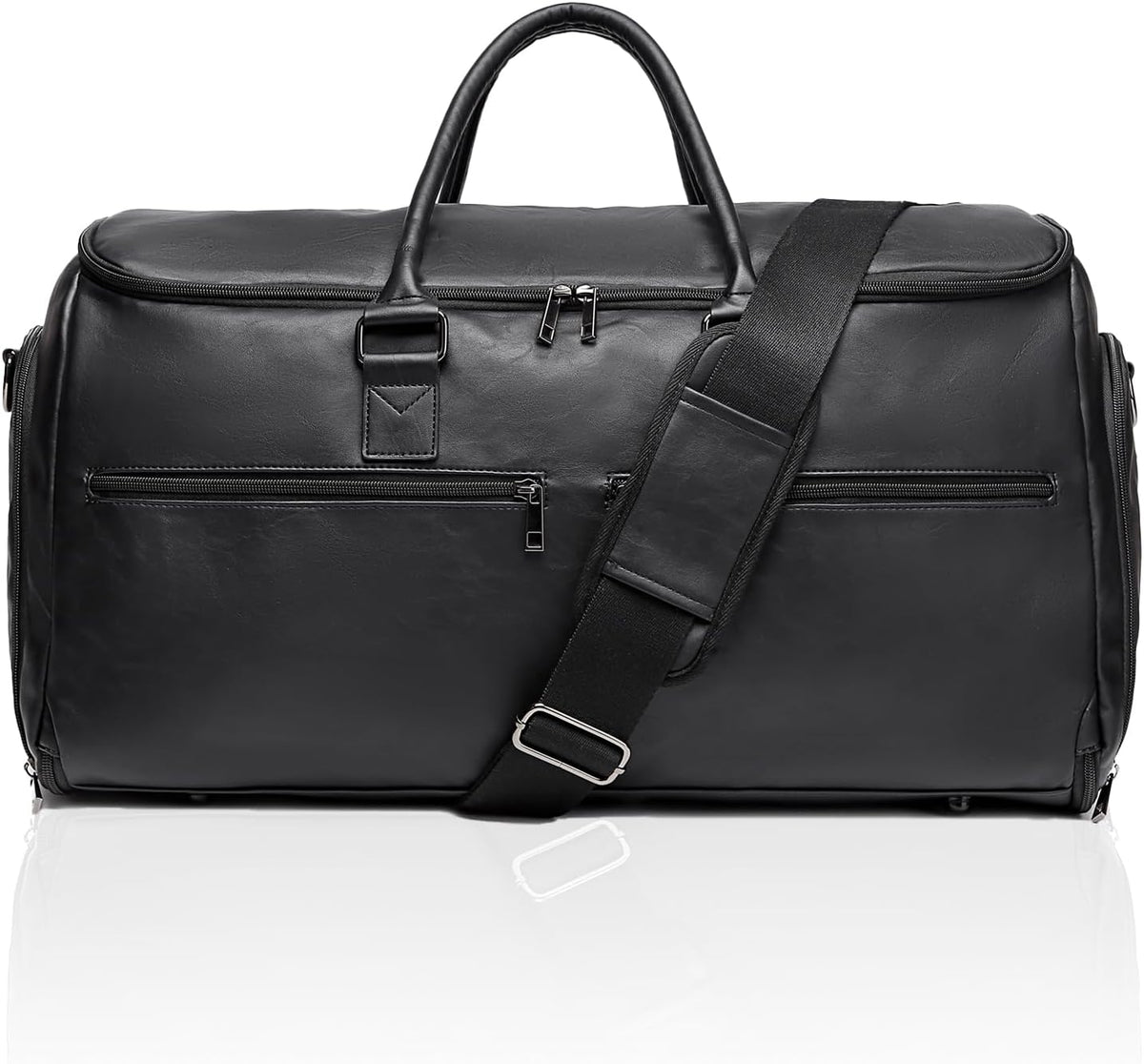 Seyfocnia Carry-On Garment Bag - Convertible Travel Suitcase for Men & Women | Black 2-in-1 Design