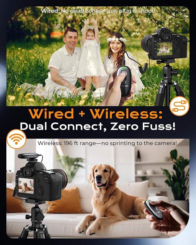 for Sony Camera Rechargeable Remote Shutter Release