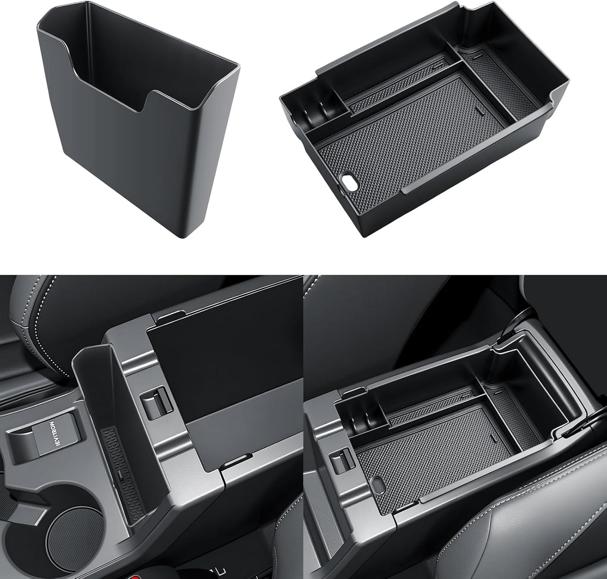 SKTU 2PCS for 2024 2025 2026 Subaru Crosstrek/Subaru Impreza Center Console Organizer 2024-2026 Crosstrek Central Console Hanging Storage Box 2024 2025 2026 Crosstrek Accessories ABS Console Tray