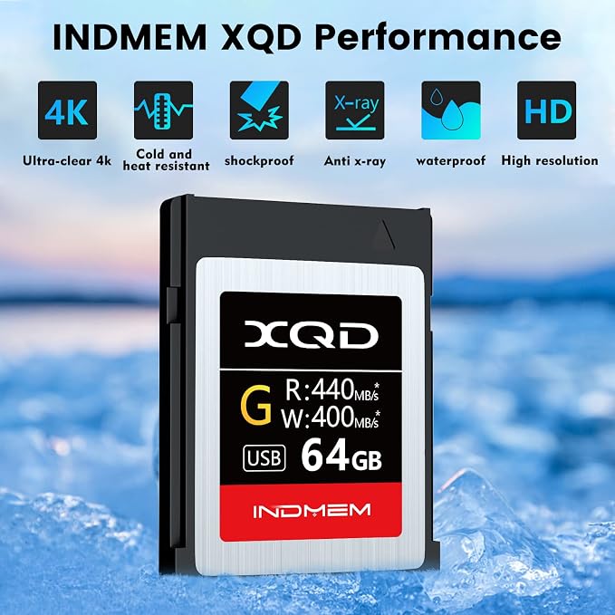 XQD 64GB Memory Card, 5X Tough MLC XQD Flash Memory Card High Speed G Series|