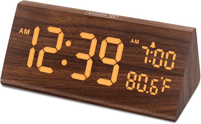 DreamSky Wooden Digital Alarm Clock