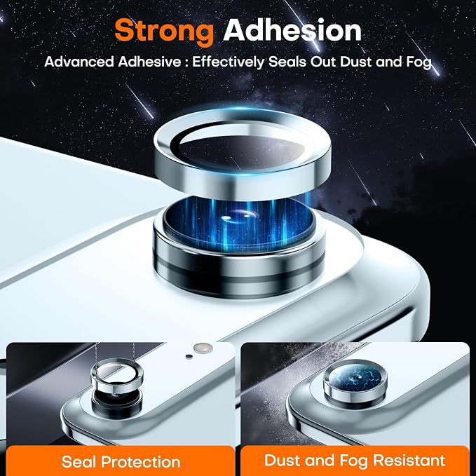 Camera Lens Protector for iPhone Air, Sapphire Glass Metal Individual Camera