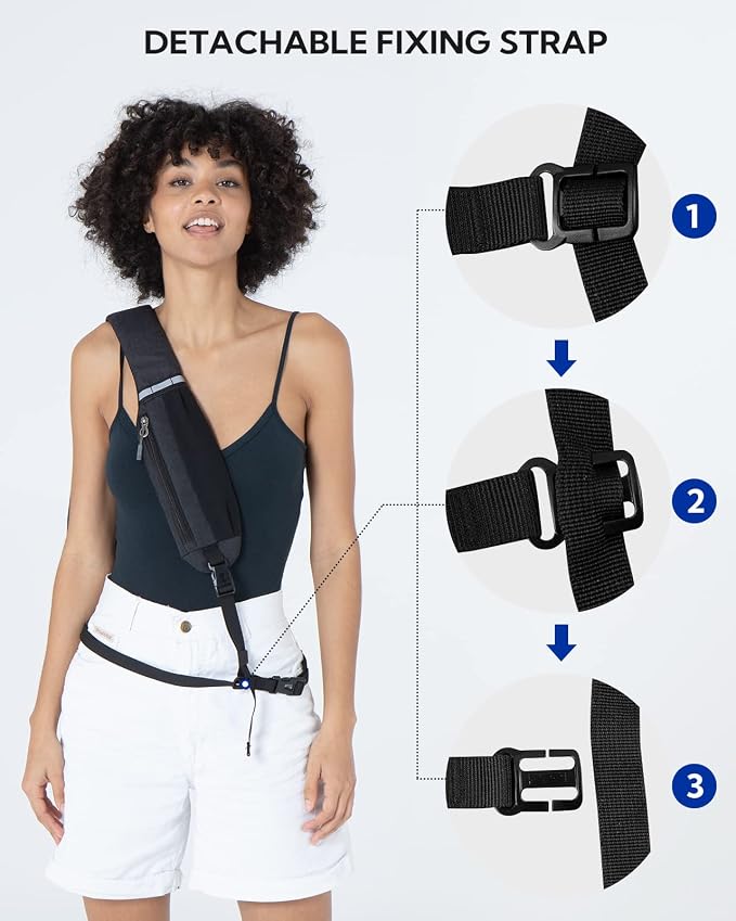 WATERFLY Small Hiking Sling Bag: Crossbody Sling Backpack Chest Bag Daypack