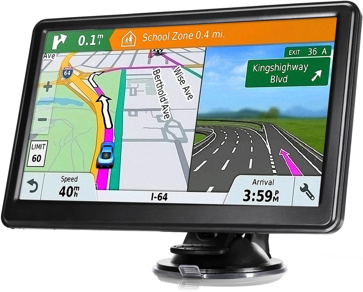 Skiennix GPS Navigation | 7-Inch Touch Screen Car GPS with Voice Guidance & Lifetime Maps