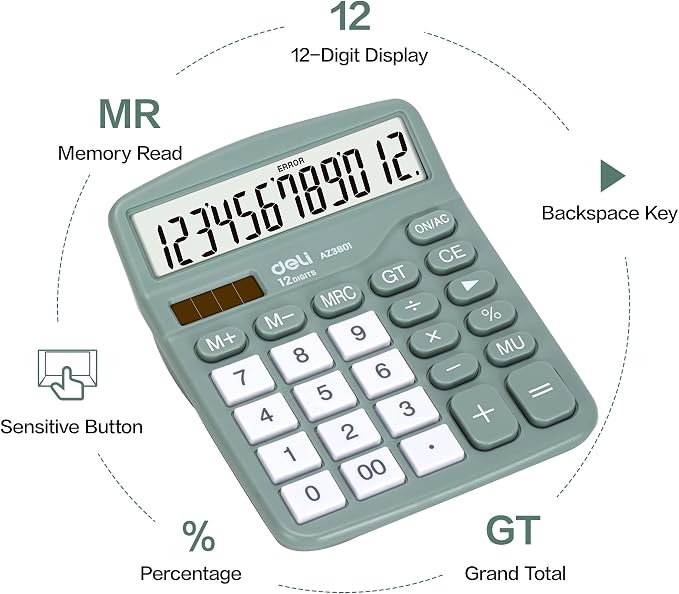 Calculator, Deli Standard Function Desktop Calculators