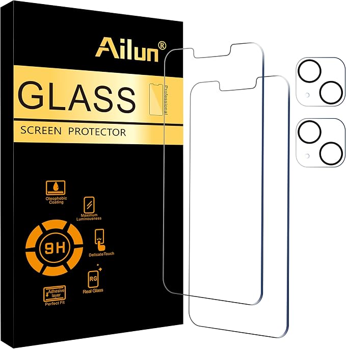 Ailun 2 Pack Screen Protector for iPhone 13 mini Display 2021