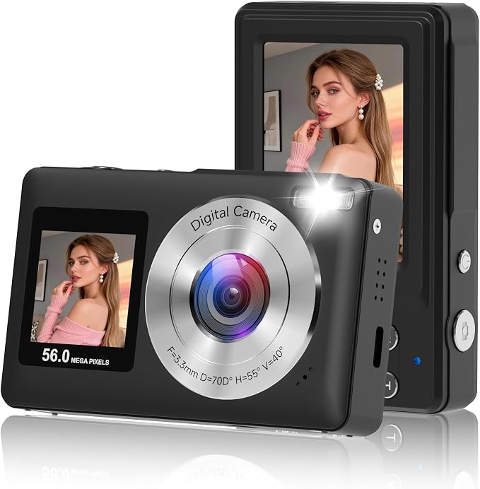 Digital Camera, 2026 Upgraded 56MP Camera