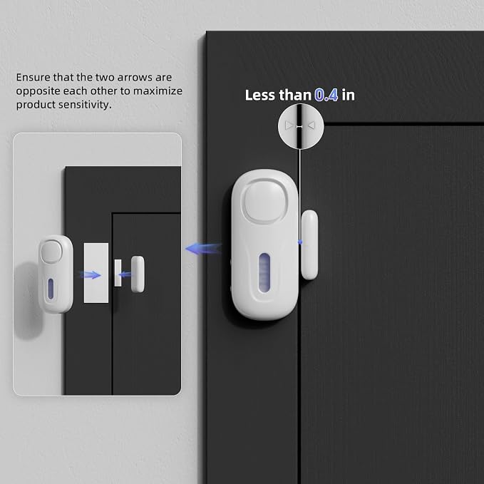 Door Alarms for Kids Safety, 120dB Wireless Window Security Sensor