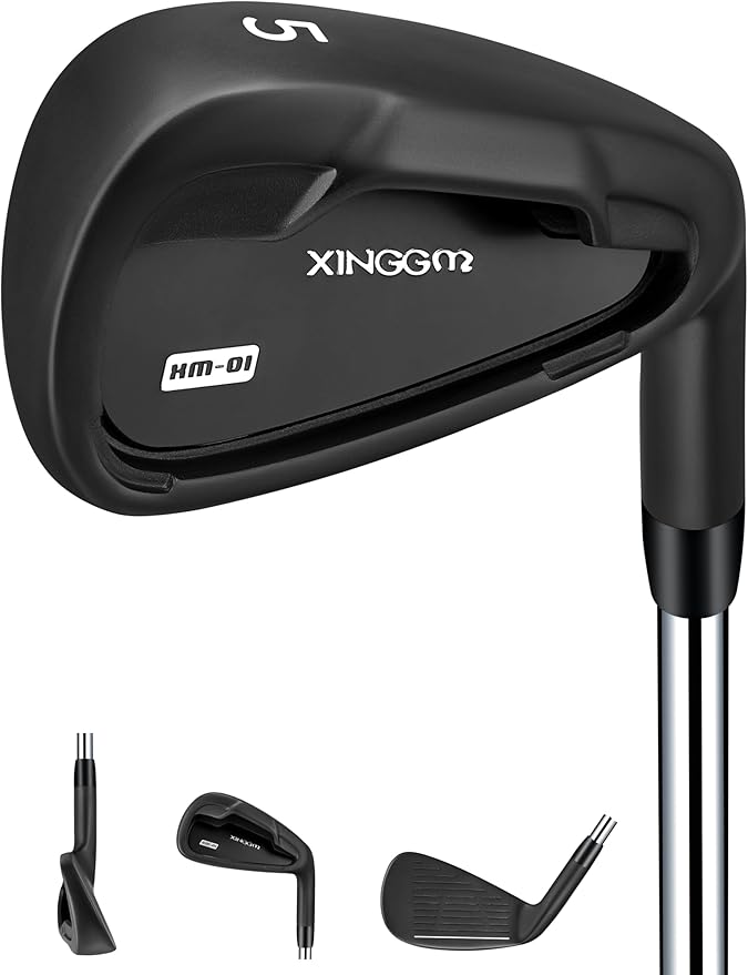 XM-01 Individual Golf Irons or Golf Irons Set - Premium Men Golf Club Iron with Steel Shaft for Right Hand Golfers Stiff Flex