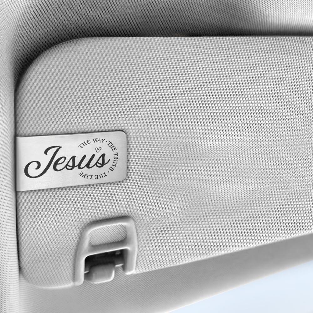 Catholic Car Visor Clip, Christian Visor Accessory for Men Women
