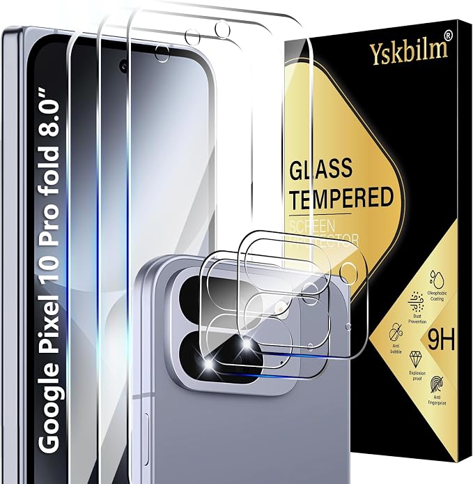 Glass Screen Protector for Google Pixel 10 Pro Fold