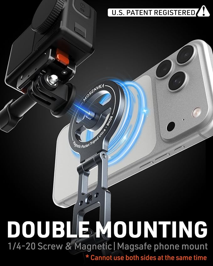 MOSENVKA Dual Magnetic Phone Tripod