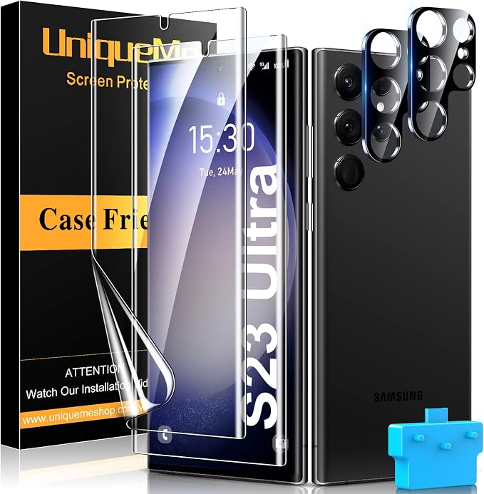 UniqueMe Compatible for Samsung Galaxy S23 Ultra 6.8 inch Screen Protector