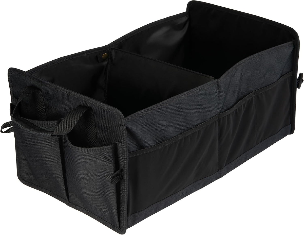 Carhartt Universal Collapsible Cargo Trunk Organizer, Portable Accessory Storage Organizer for Automotive, SUV, Trucks &amp; Cars, Black, One Size